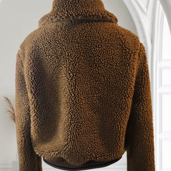 Bershka Tan Sherpa Jacket - Picture 2 of 5